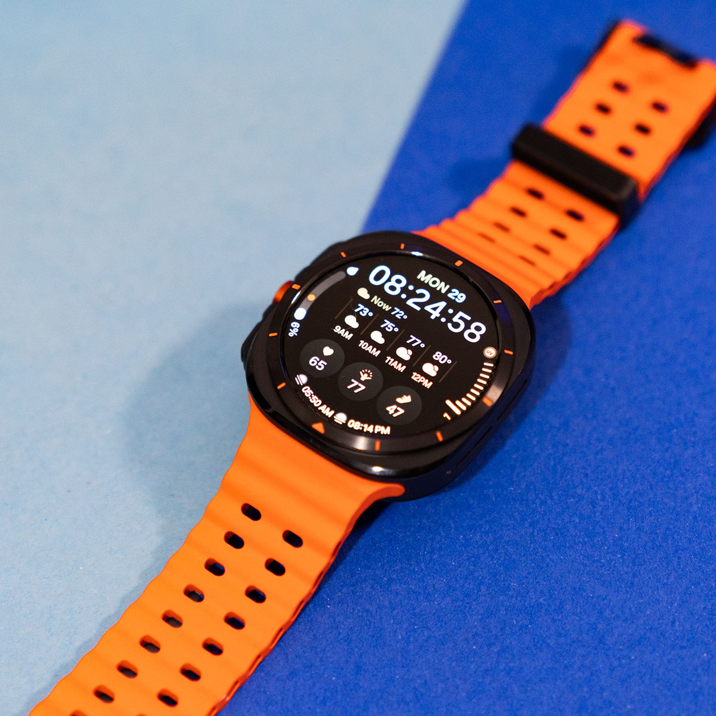 Close-up of the Galaxy Watch Ultra